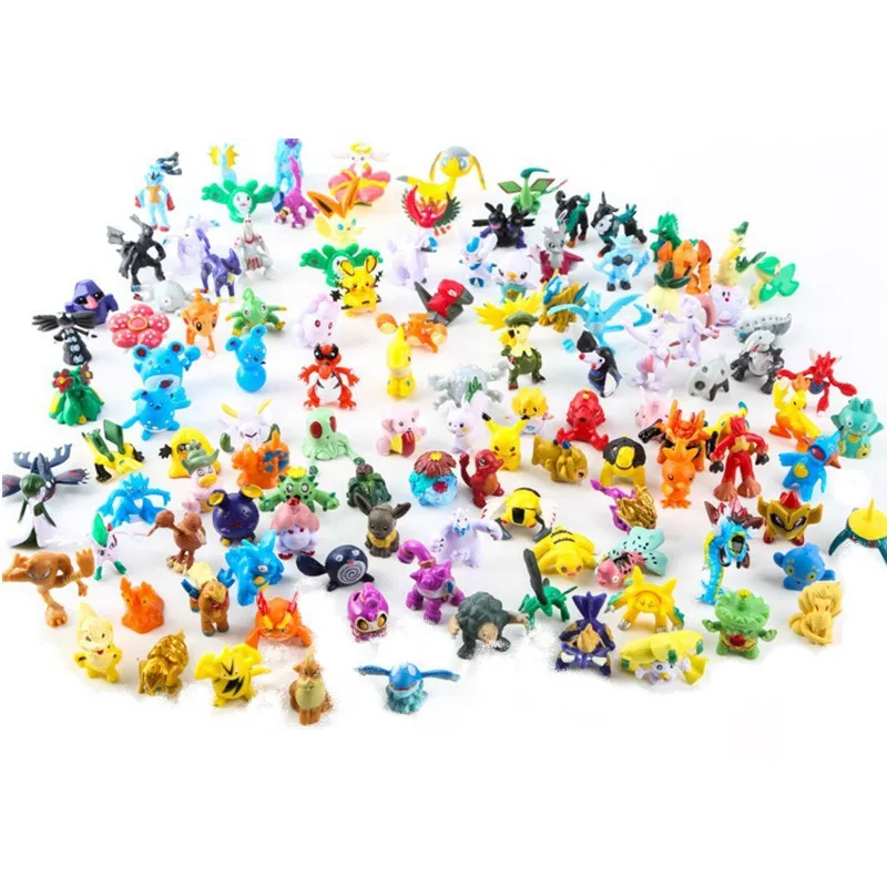 Kids Toys Movie - Figurka Pokemon Anime Pikachu 2-3CM, uroczy