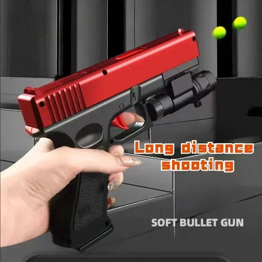 Kids Toys Christmas 2025 - Pistolet Zabawka Miękki Kulki G17 Nowy