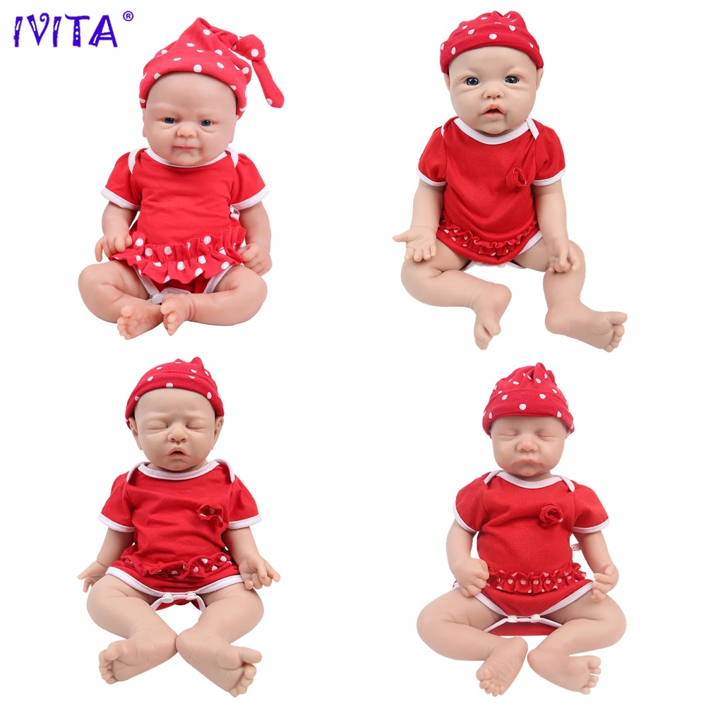 Kids Toys Under 100 - IVITA 100% silikonowe Reborn lalki dla