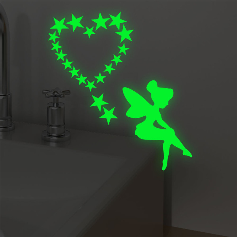 Glow In Dark Stars - Świecące naklejki Angel Star naklejka pod
