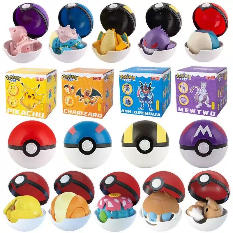 Kids Toys Under 100 - Zestaw anime Pokemon Pokeball z mini