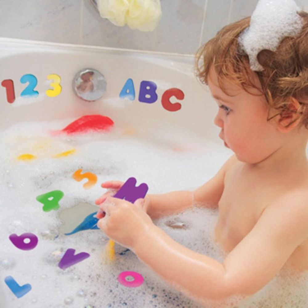 Bath Letter Number Foam - 36 szt. Naklejki Gra Pływanie Zabawka