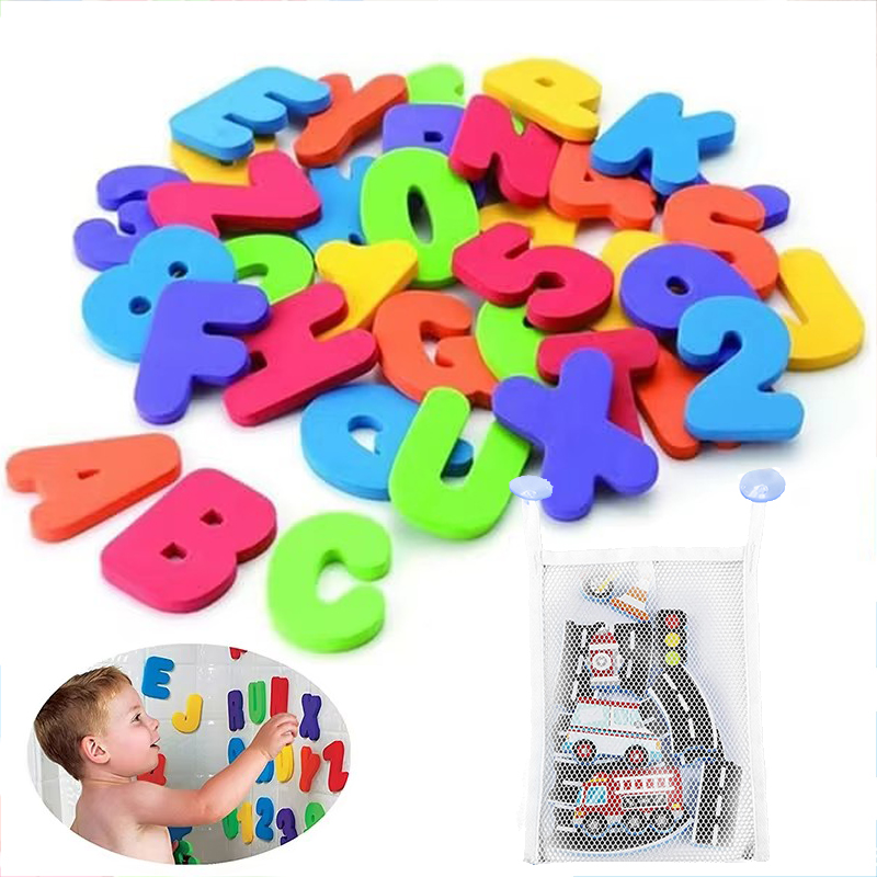 Bath Letter Number Foam - Zabawki do kąpieli dla dzieci Piankowe