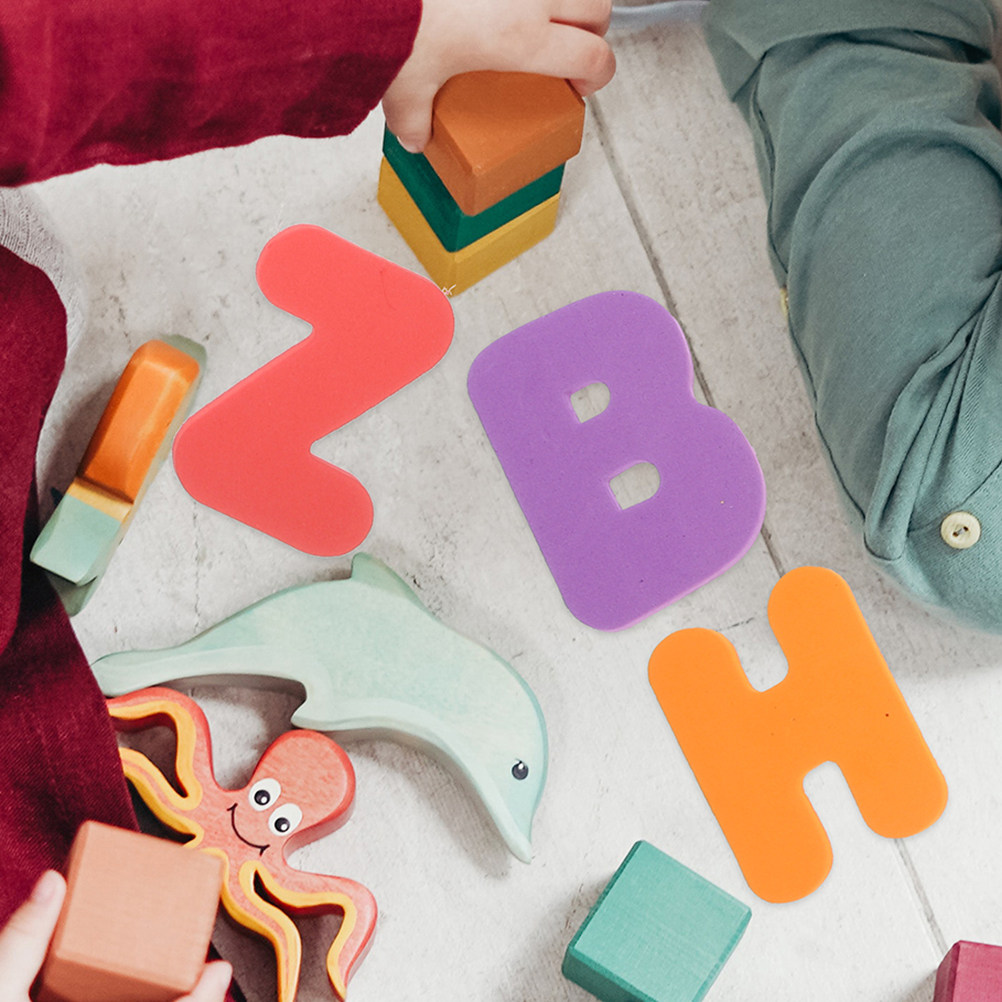 Bath Letter Number Foam - 2 zestawy naklejek z alfabetem i