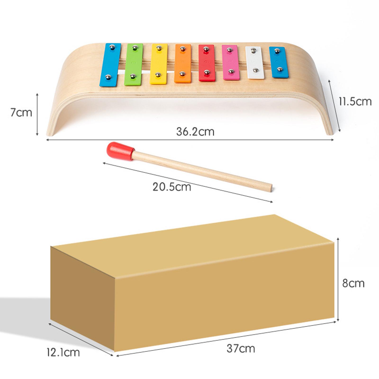 Kids Toys Xylophone - Ksylofon 8-tonowy, edukacyjny instrument muzyczny, zabawki