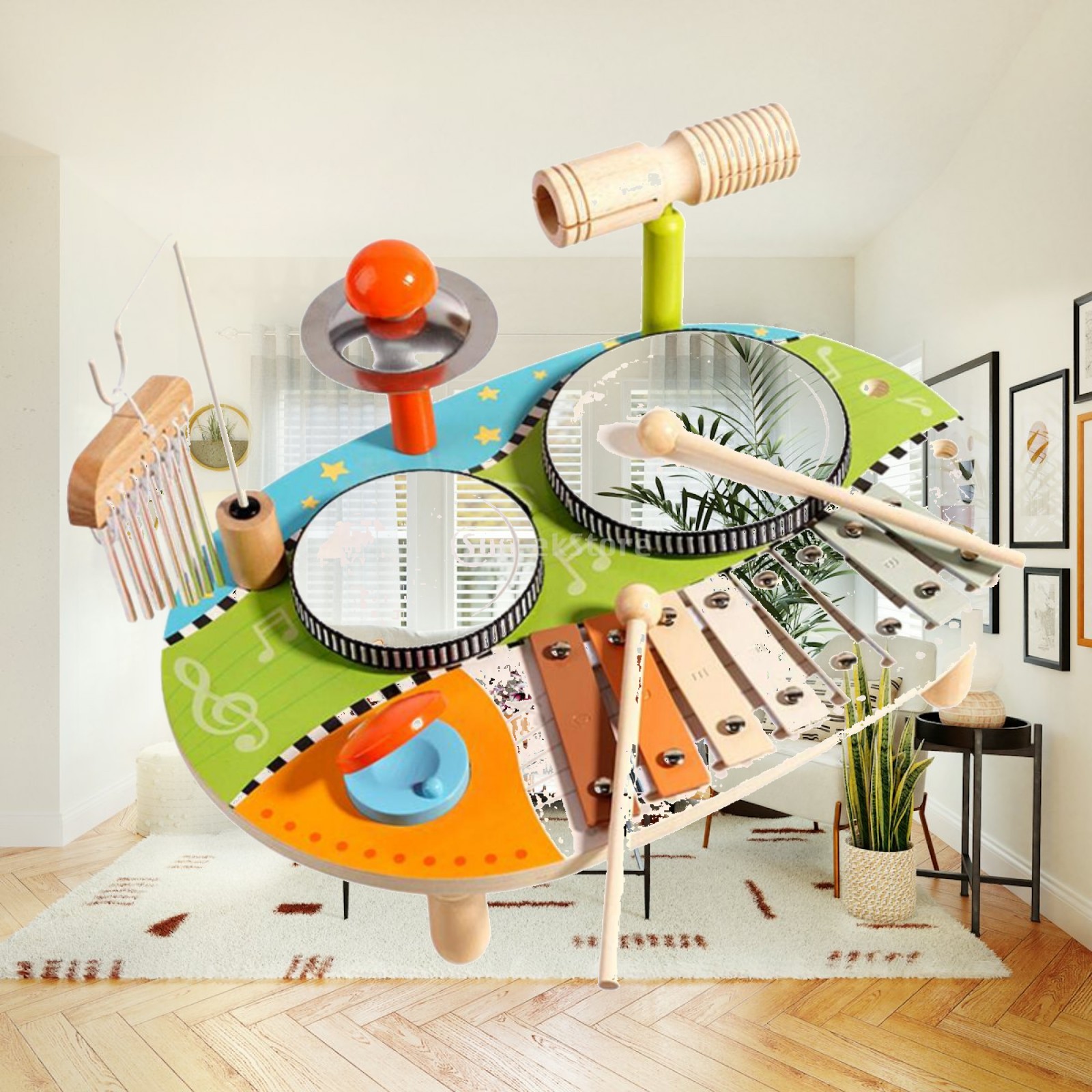 Kids Toys Xylophone - Zestaw perkusyjny z ksylofonem, zabawki edukacyjne