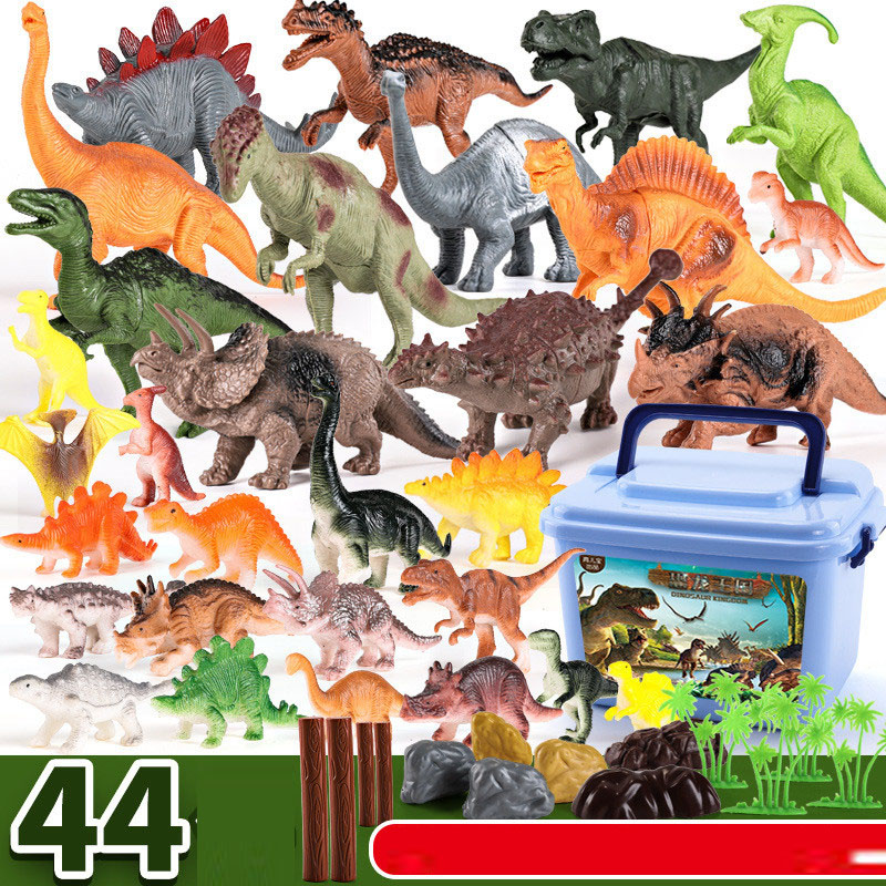 Kids Toys Under 100 - 44 szt. Zestaw jurajskich dinozaurów symulacyjny