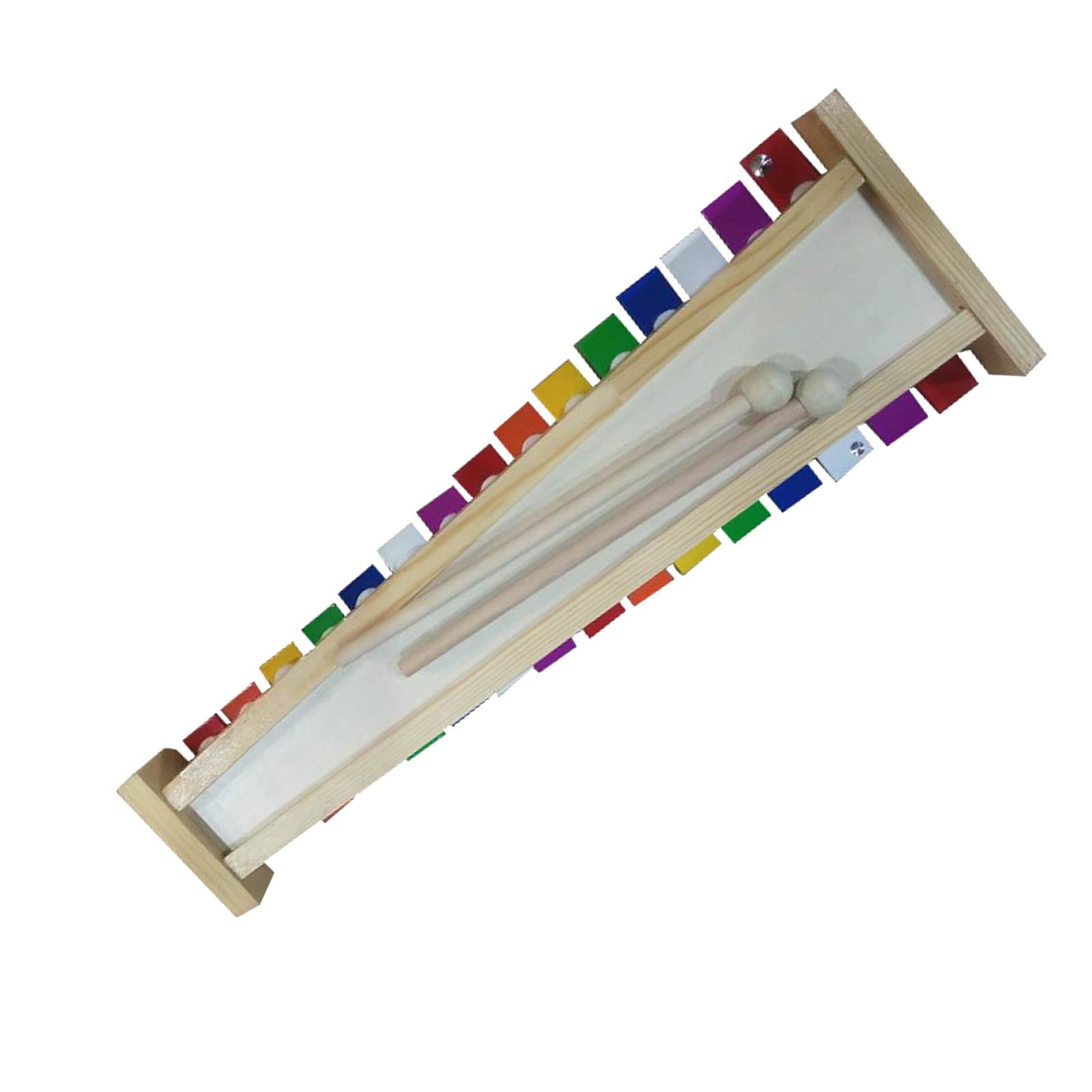 Kids Toys Xylophone - Ksylofon 15-tonowy z dzwonkami, instrument perkusyjny