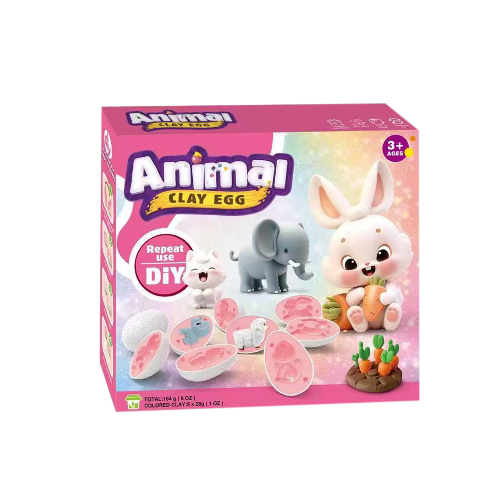 Zestaw jajek z modeliny w różn – Kids Toys Play Egg recenzja i cena