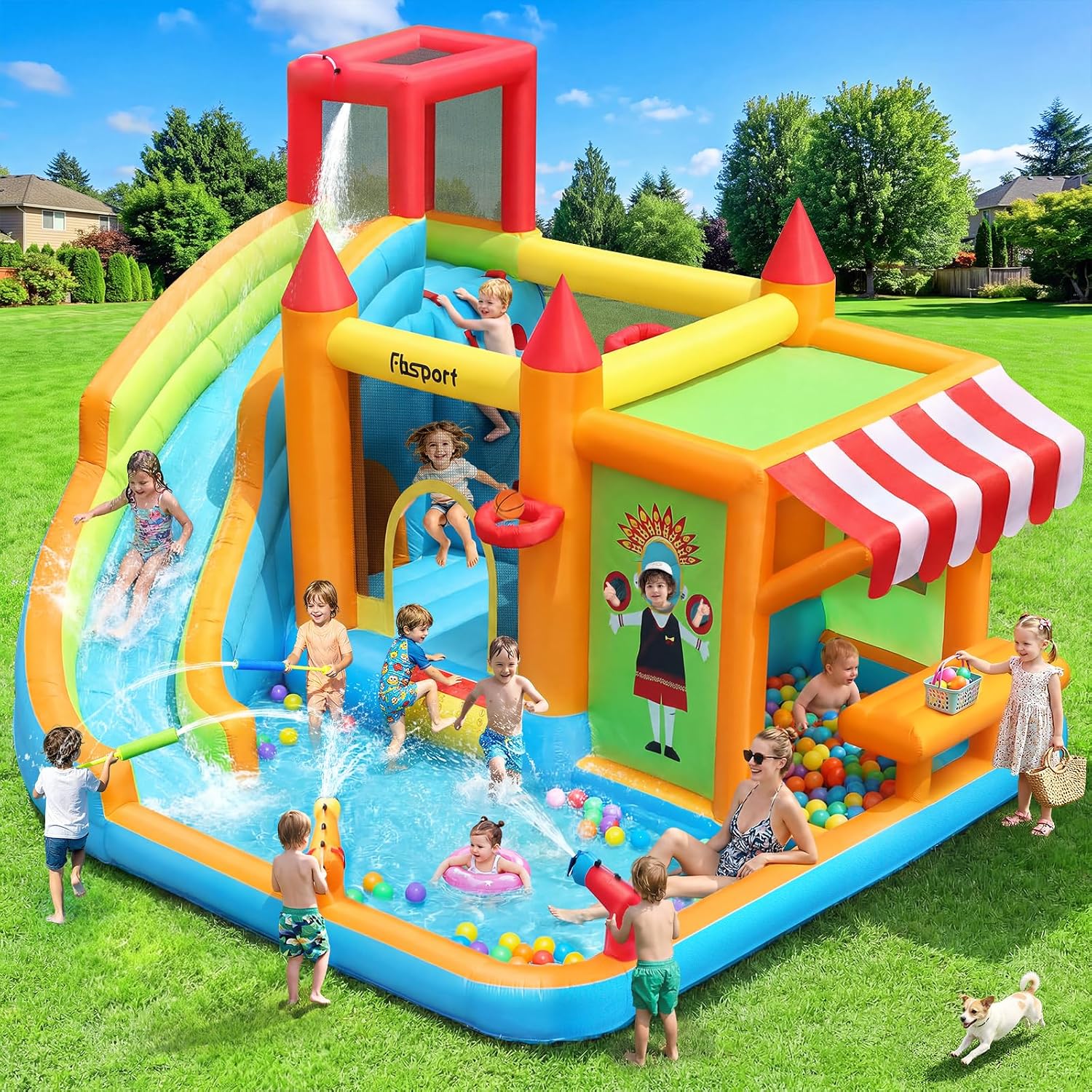 Nadmuchiwana zjeżdżalnia wodna – Kids Toys House recenzja i cena