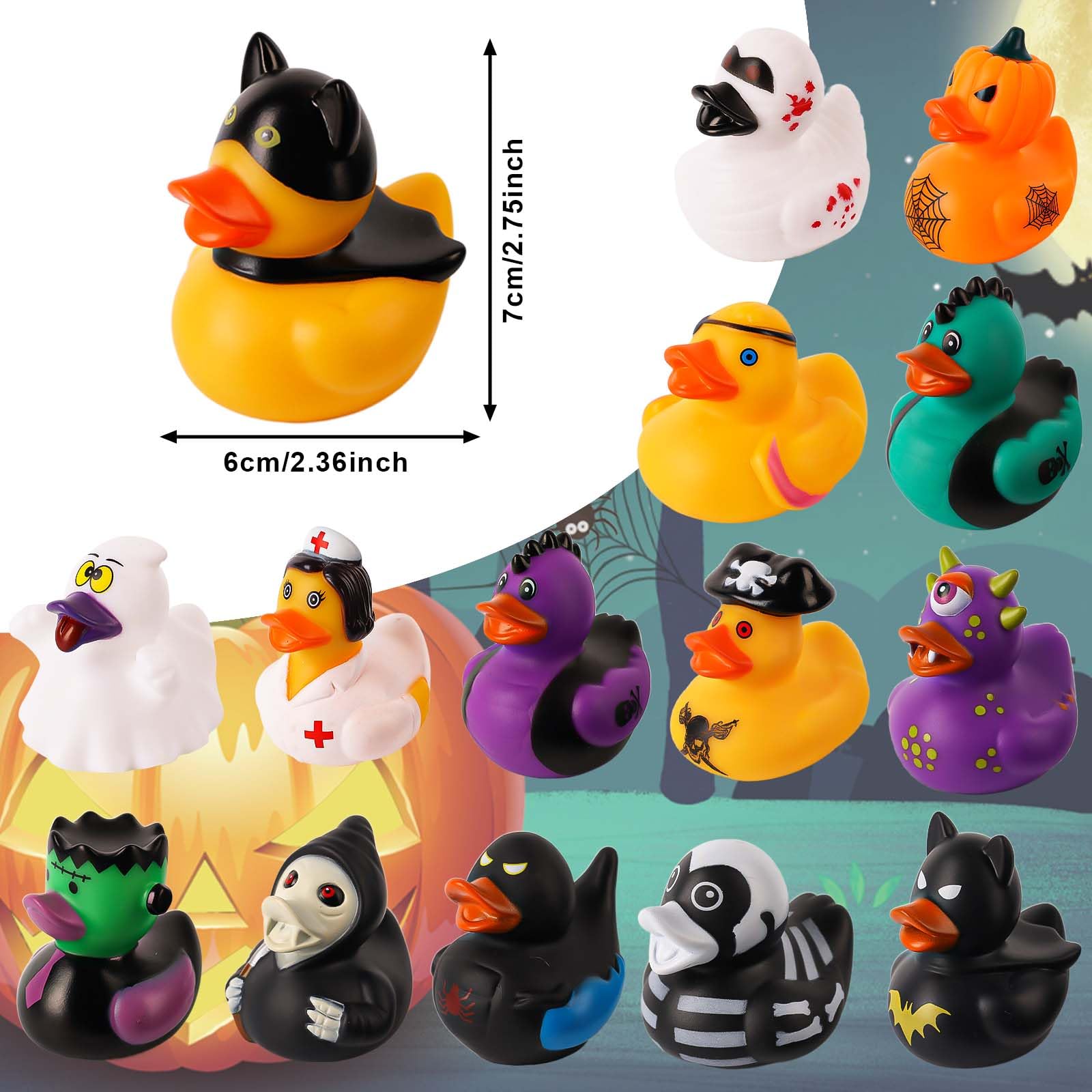 12/24/36PC Halloween Rubber Du – Rubber Duck Bath recenzja i cena
