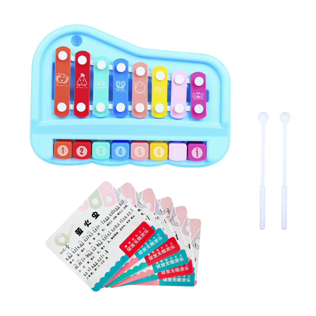Xylofon dla dzieci SY-73, 8 dź – Kids Toys Xylophone recenzja i cena