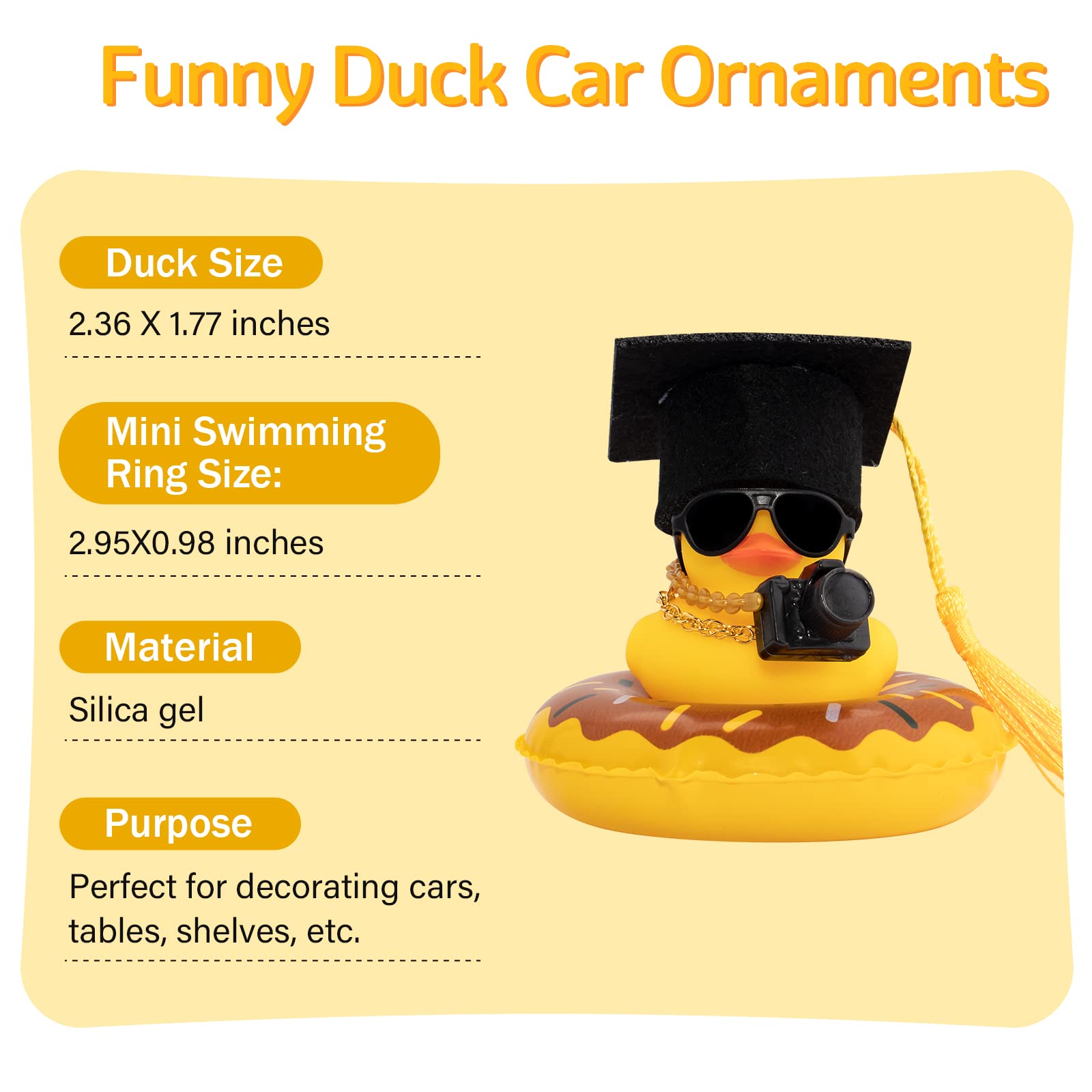 Gumowa kaczka samochodowa Deko – Rubber Duck Bath recenzja i cena
