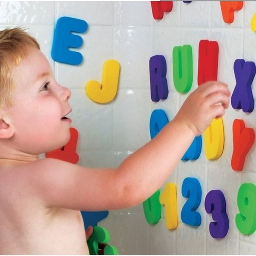 36 szt. Zestaw naklejek do zab – Bath Letter Number Foam recenzja i cena
