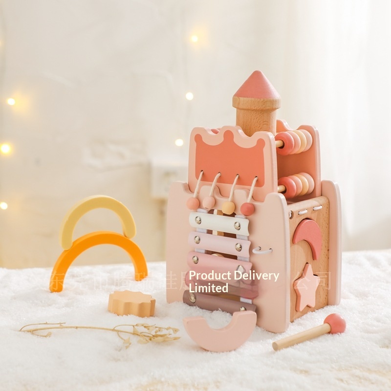 Drewniany Zamek 5 w 1 Kostka A – Kids Toys Xylophone recenzja i cena