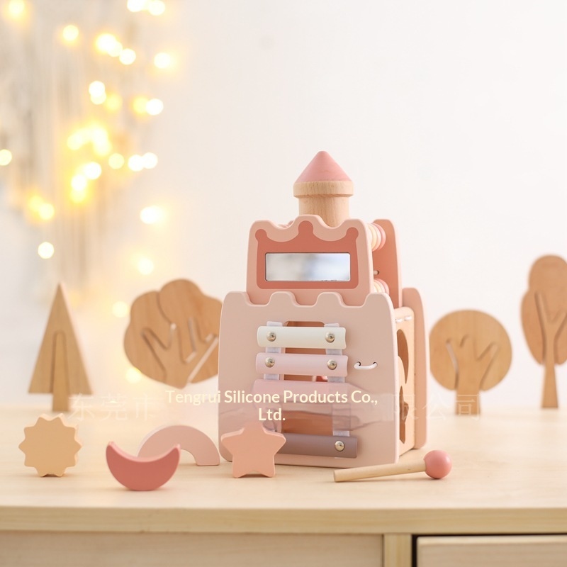 Drewniany Zamek 5 w 1 Kostka A – Kids Toys Xylophone recenzja i cena