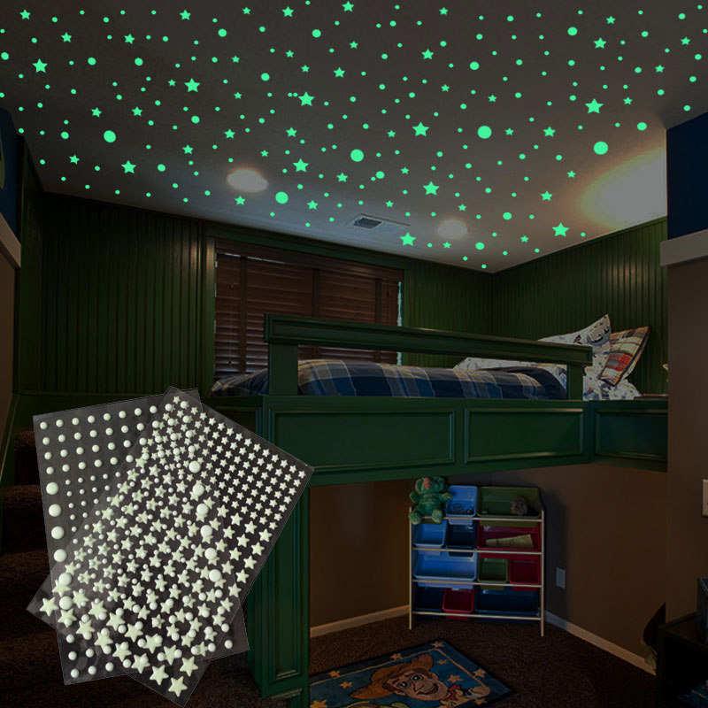 202 sztuk / zestaw 3D Bubble S – Glow In Dark Stars recenzja i cena