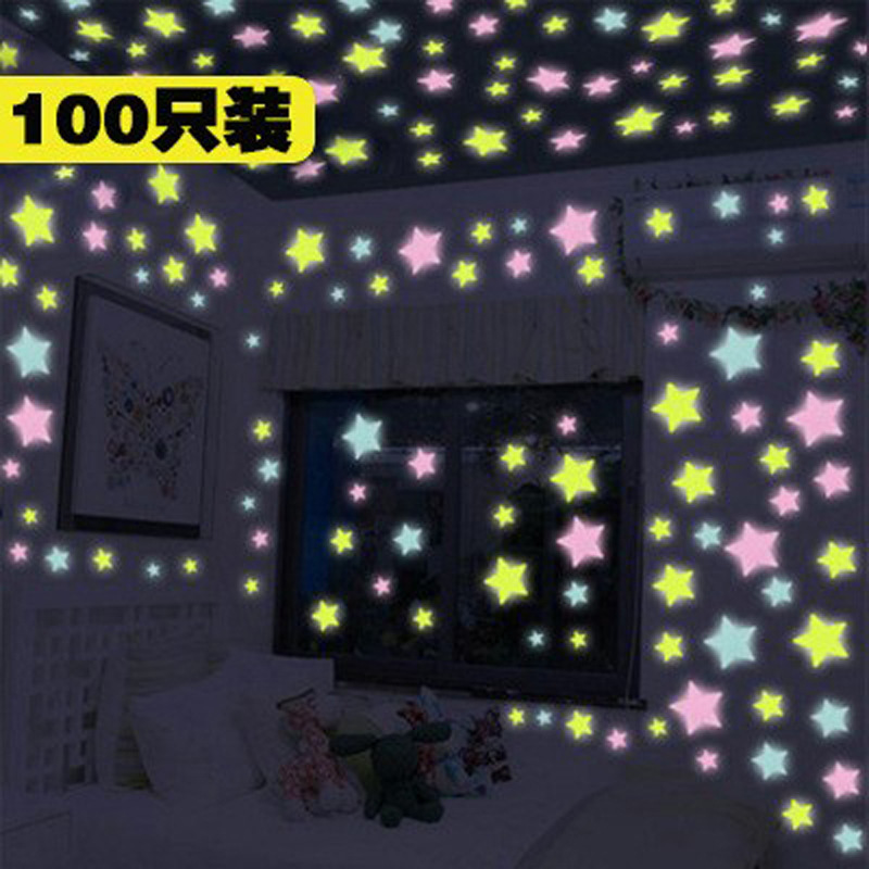 100 sztuk Luminous 3D naklejki – Glow In Dark Stars recenzja i cena