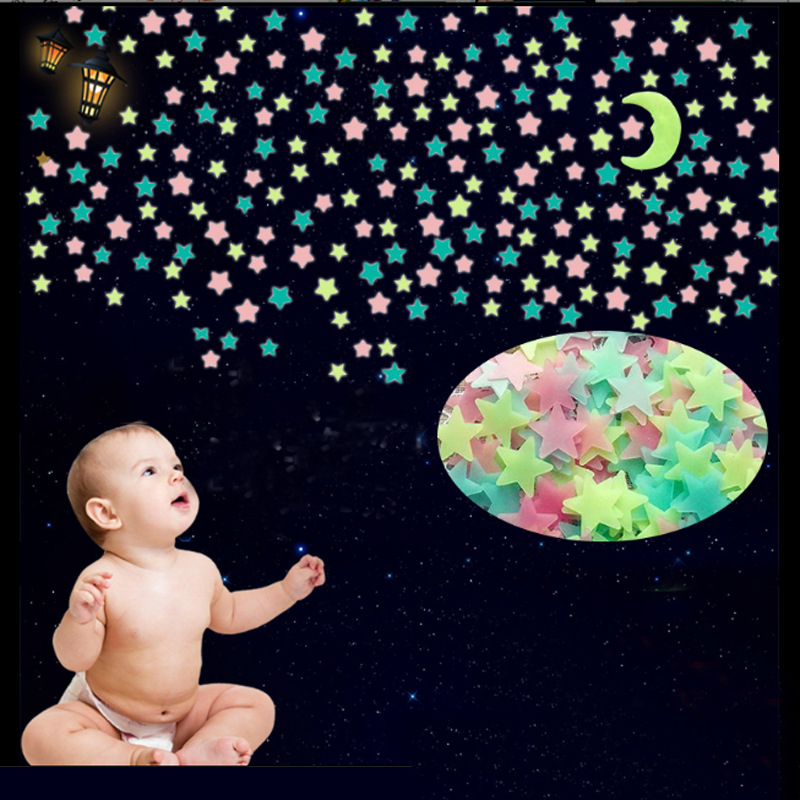 100 sztuk Luminous 3D naklejki – Glow In Dark Stars recenzja i cena