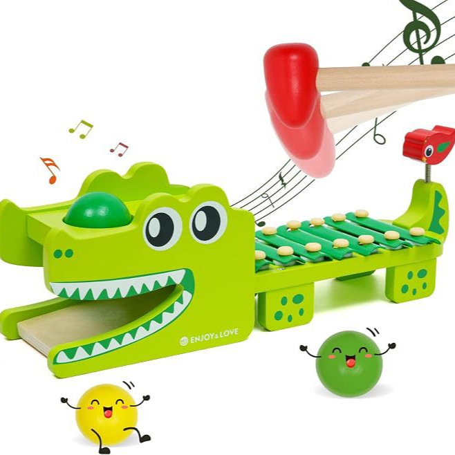 Drewniany ksylofon w kształcie – Kids Toys Xylophone recenzja i cena