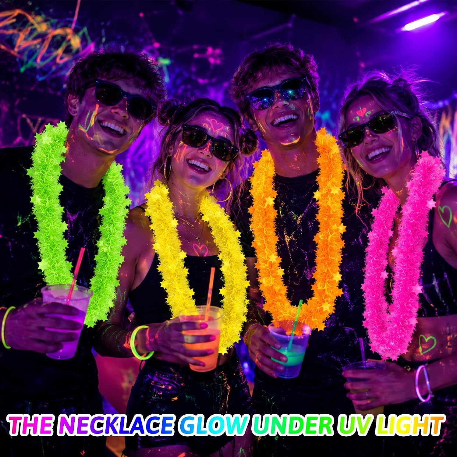 5-gwiazdkowy naszyjnik Lei z f – Glow In Dark Stars recenzja i cena