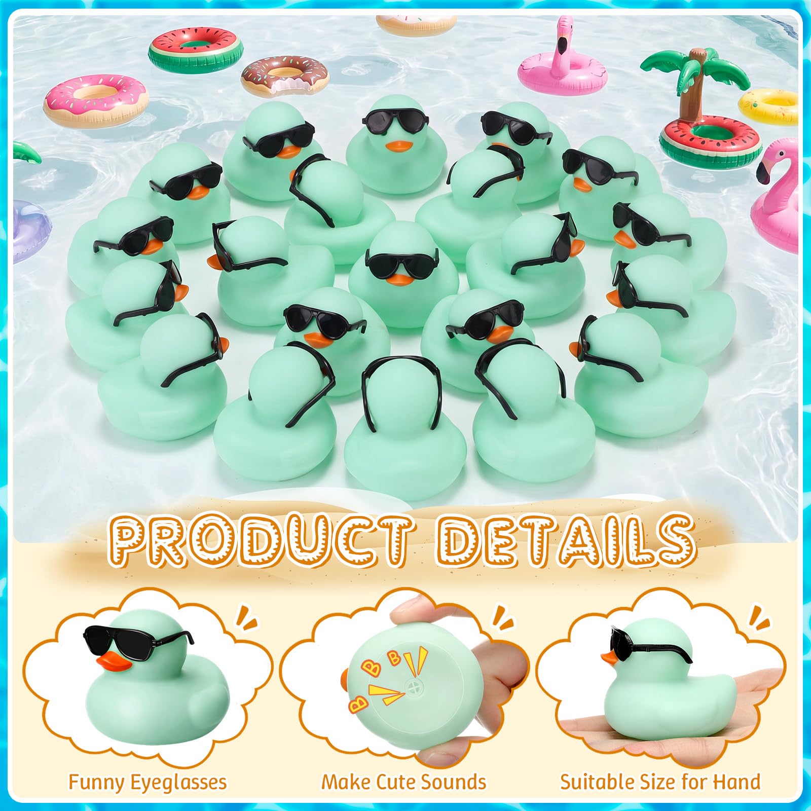 10-100 SZTUK Zielone Mini Gumo – Rubber Duck Bath recenzja i cena