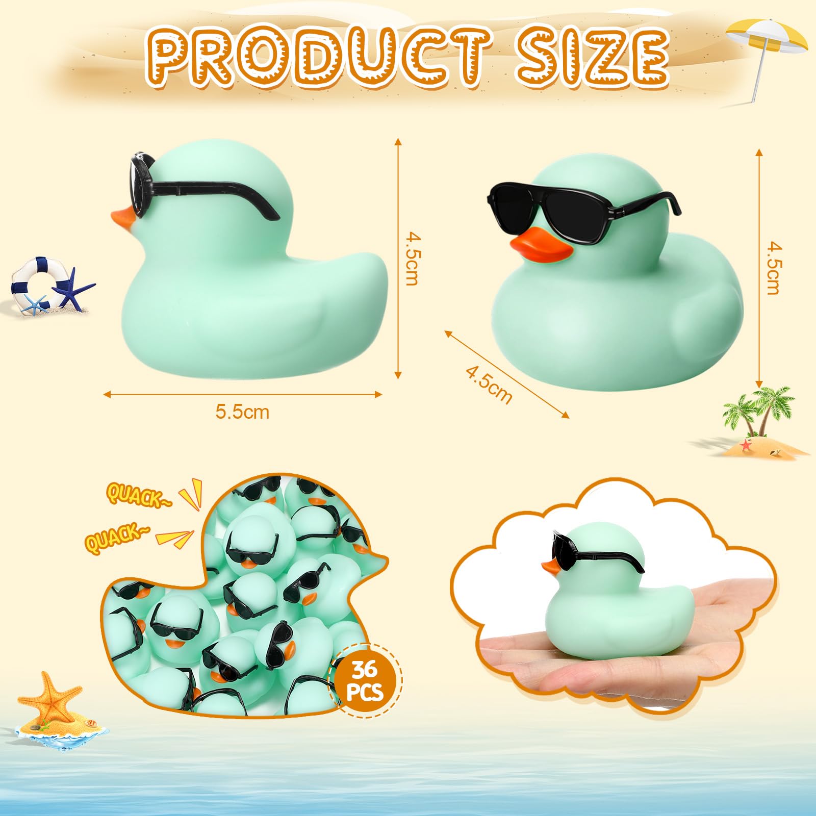 10-100 SZTUK Zielone Mini Gumo – Rubber Duck Bath recenzja i cena